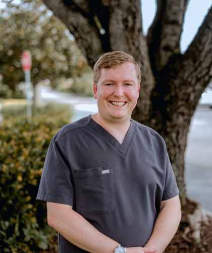 photo of Dr. Jordan Broaddus smiling